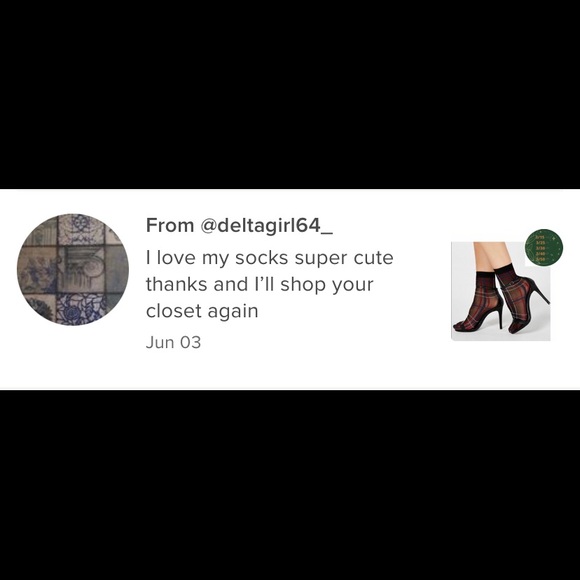 Inc Sheer Plaid Anklet Socks, Black Plaid (Black, One Size Fits Most) - Picture 6 of 8